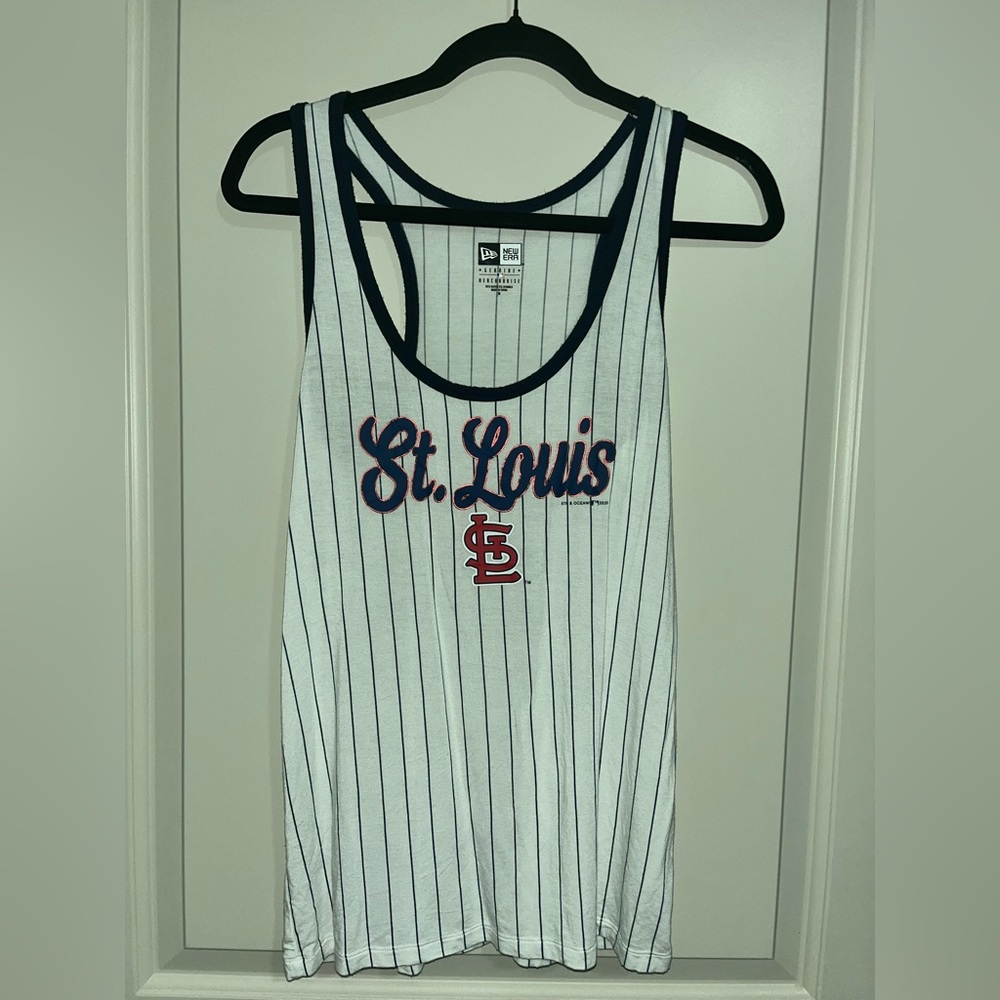 St. Louis Women's White Tank Top